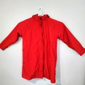 LL Bean Rain Trenchcoat Womens Sz Large Removable